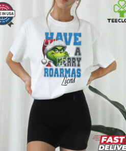 Official Detroit Lions Have A Merry Roarmas Lions Grinch Christmas Shirt
