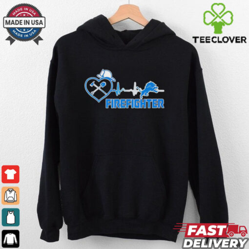 Official Detroit Lions Heartbeat Firefighter shirt