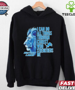 Official Detroit Lions I Can Do All Things Through Christ Who Strengthens Me Mascot T shirts