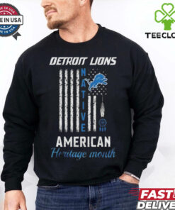 Official Detroit Lions Native American Heritage Month USA Flag 2024 Shirt