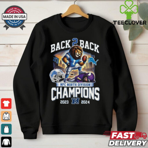 Official Detroit Lions Nfc North Division Champions Back To Back 2023 2024 T shirts