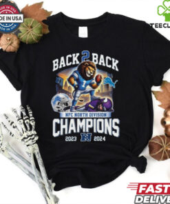 Official Detroit Lions Nfc North Division Champions Back To Back 2023 2024 T shirts