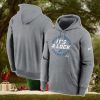 Official Detroit Lions Nike Heather Gray 2023 Nfc North Division Champions Locker Room Trophy Collection Pullover Hoodie