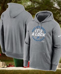 Official Detroit Lions Nike Heather Gray 2023 Nfc North Division Champions Locker Room Trophy Collection Pullover Hoodie