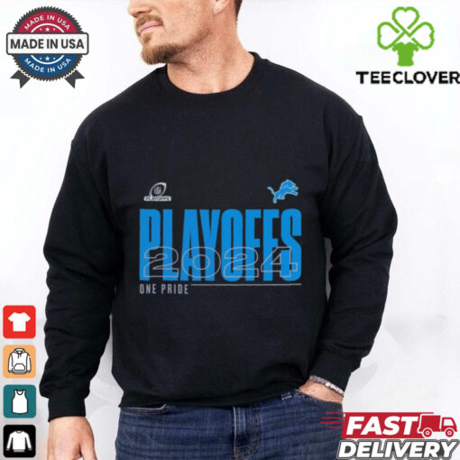 Official Detroit Lions One Pride 2024 NFL Playoffs t shirt