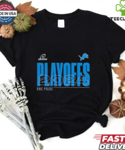 Official Detroit Lions One Pride 2024 NFL Playoffs T-shirt football fan gear