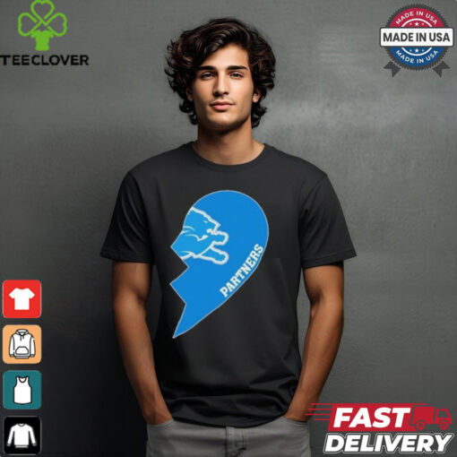 Official Detroit Lions Partners Half Heart Shirt
