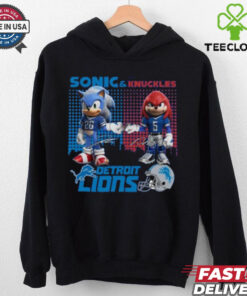 Official Detroit Lions Sonic And Knuckles The Champions NFC 2024 T Shirt