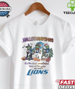 Official Detroit Lions The Grinch Hallothanksmas The Most Wonderful Shirt 3 Official Detroit Lions The Grinch Hallothanksmas The Most Wonderful Shirt