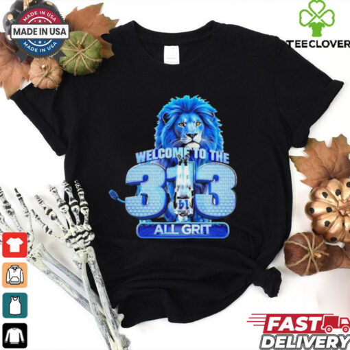Official Detroit Lions Welcome To The 313 All Grit Amon Ra St. Brown Art t shirt