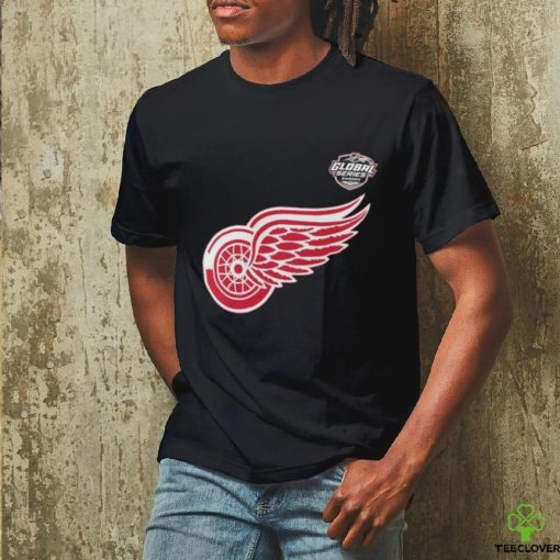 Official Detroit Red Wings 2023 NHL Global Series Logo T Shirt