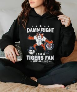 Official Detroit Tigers Baseball Team Paws I Am A Fan Win Or Lose Mascot 2024 Shirt