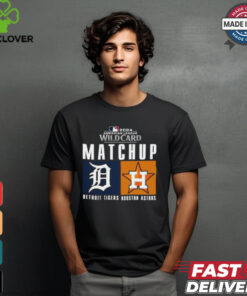 Official Detroit Tigers vs. Houston Astros 2024 MLB AL Wild Card Matchup T Shirt