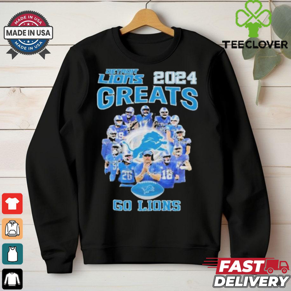 Official Detroit lions 2024 great season go lions go 2024 T shirt Official Detroit lions 2024 great season go lions go 2024 T shirt
