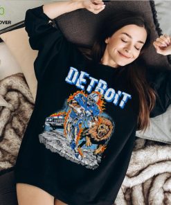 Official Detroit lions barry sanders skeleton shirt 1 Official Detroit lions barry sanders skeleton shirt