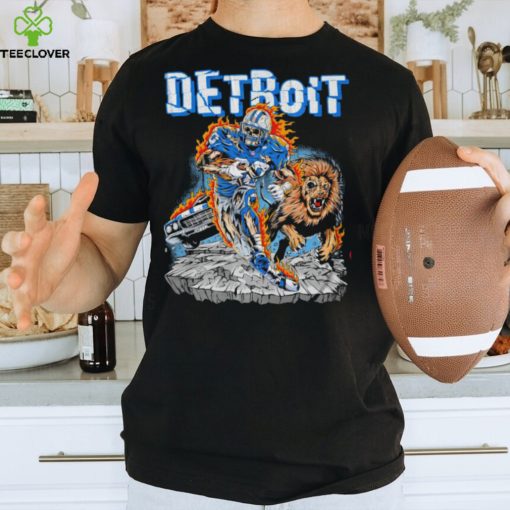 Official Detroit lions barry sanders skeleton shirt