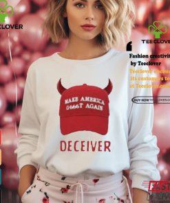 Official Devil hat make America g666t again deceiver T shirt 1 Official Devil hat make America g666t again deceiver T shirt