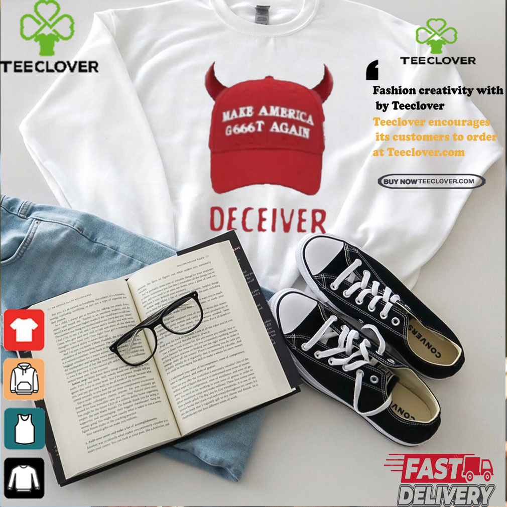 Official Devil hat make America g666t again deceiver T shirt Official Devil hat make America g666t again deceiver T shirt