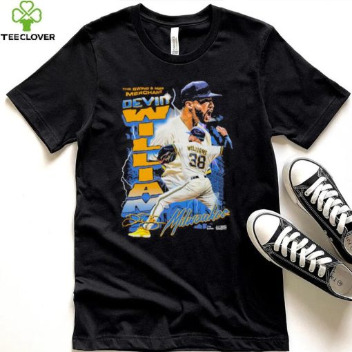 Official Devin Williams Swing Milwaukee Baseball Signatures Shirt