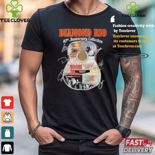 Official Diamond Rio 40th Anniversary Collection Signatures T Shirt