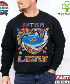 Official Diamond heart Autism Detroit Lions shirt