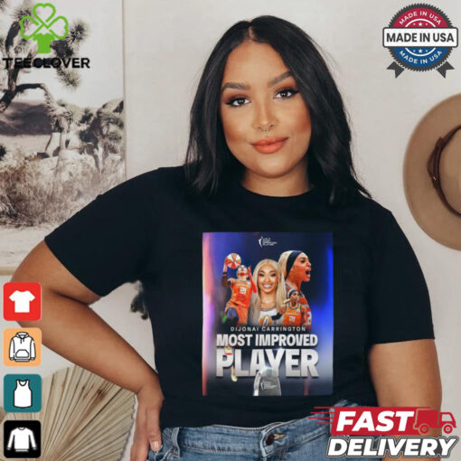 Official Dijonai Carrington Connecticut Sun 2024 WNBA Most Improved Player Poster t shirt