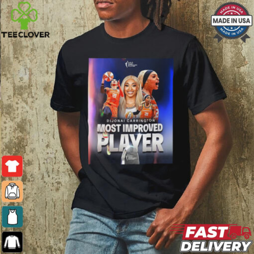 Official Dijonai Carrington Connecticut Sun 2024 WNBA Most Improved Player Poster t shirt