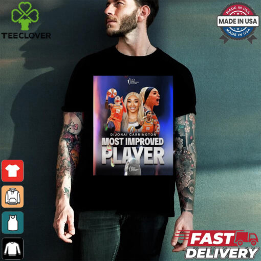 Official Dijonai Carrington Connecticut Sun 2024 WNBA Most Improved Player Poster t shirt