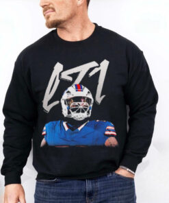 Official Dion Dawkins LT1 Buffalo Bills NFL Football Shnow Gear Portrait t shirt