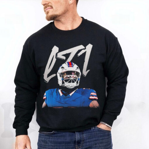 Official Dion Dawkins LT1 Buffalo Bills NFL Football Shnow Gear Portrait t shirt