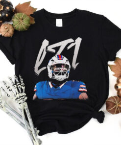 Official Dion Dawkins LT1 Buffalo Bills NFL Football Shnow Gear Portrait t shirt