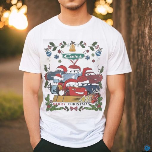 Official Disneyland Cars Lightning McQueen Tow Mater Christmas T Shirt