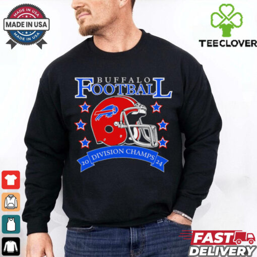 Official Division Champions 2024 Buffalo Bills helmet shirt