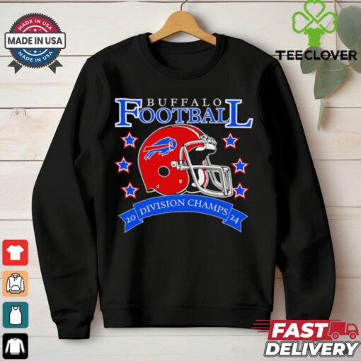 Official Division Champions 2024 Buffalo Bills helmet shirt