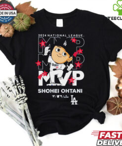 Official Dodgers Shohei Ohtani National League MVP 2024 Acquisition Commemorative Illustration T Shirt