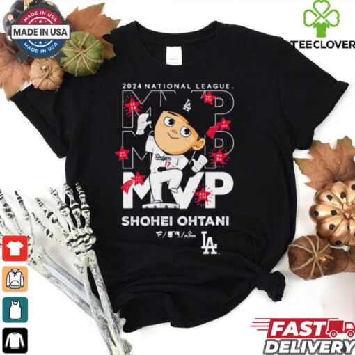 Official Dodgers Shohei Ohtani National League MVP 2024 Acquisition Commemorative Illustration T Shirt