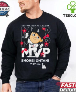 Official Dodgers Shohei Ohtani National League MVP 2024 Acquisition Commemorative Illustration T Shirt
