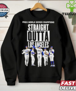 Official Dodgers Straight Out Of Los Angeles World Series Shirt