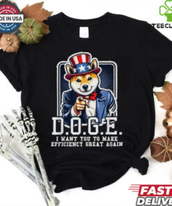 Official Doge I want you to make efficiency great again T shirt 3 Official Doge I want you to make efficiency great again T shirt