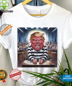 Official Donald Trump Convicted Felon Prison Pinstripes Classic T Shirt