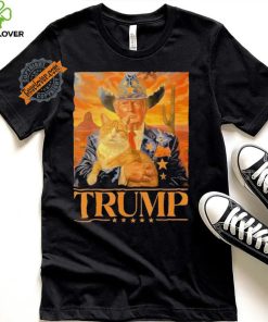 Official Donald Trump Cowboy And Cat Desert Make America Great Again 2024 T shirt