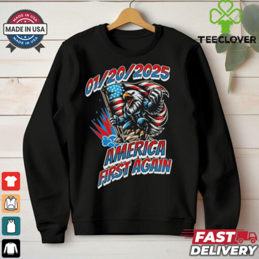 Official Donald Trump Election Victory America First Again January 20 2025 Printed Shirt