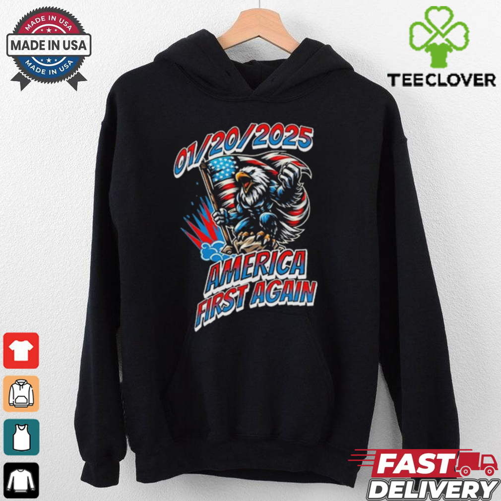 Official Donald Trump Election Victory America First Again January 20 2025 Printed Shirt Official Donald Trump Election Victory America First Again January 20 2025 Printed Shirt