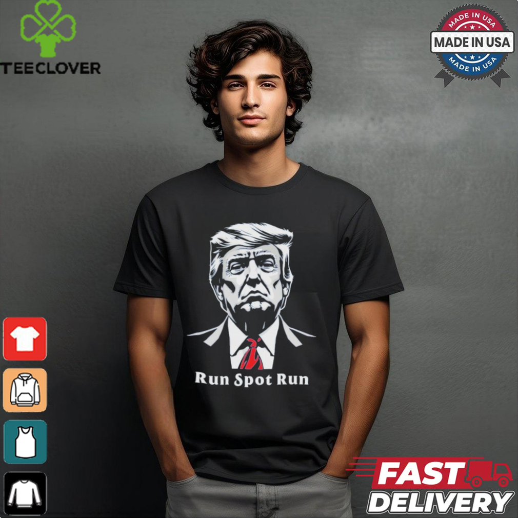 Official Donald Trump Face Run Spot Run Presidential Debate 2024 T Shirt Official Donald Trump Face Run Spot Run Presidential Debate 2024 T Shirt
