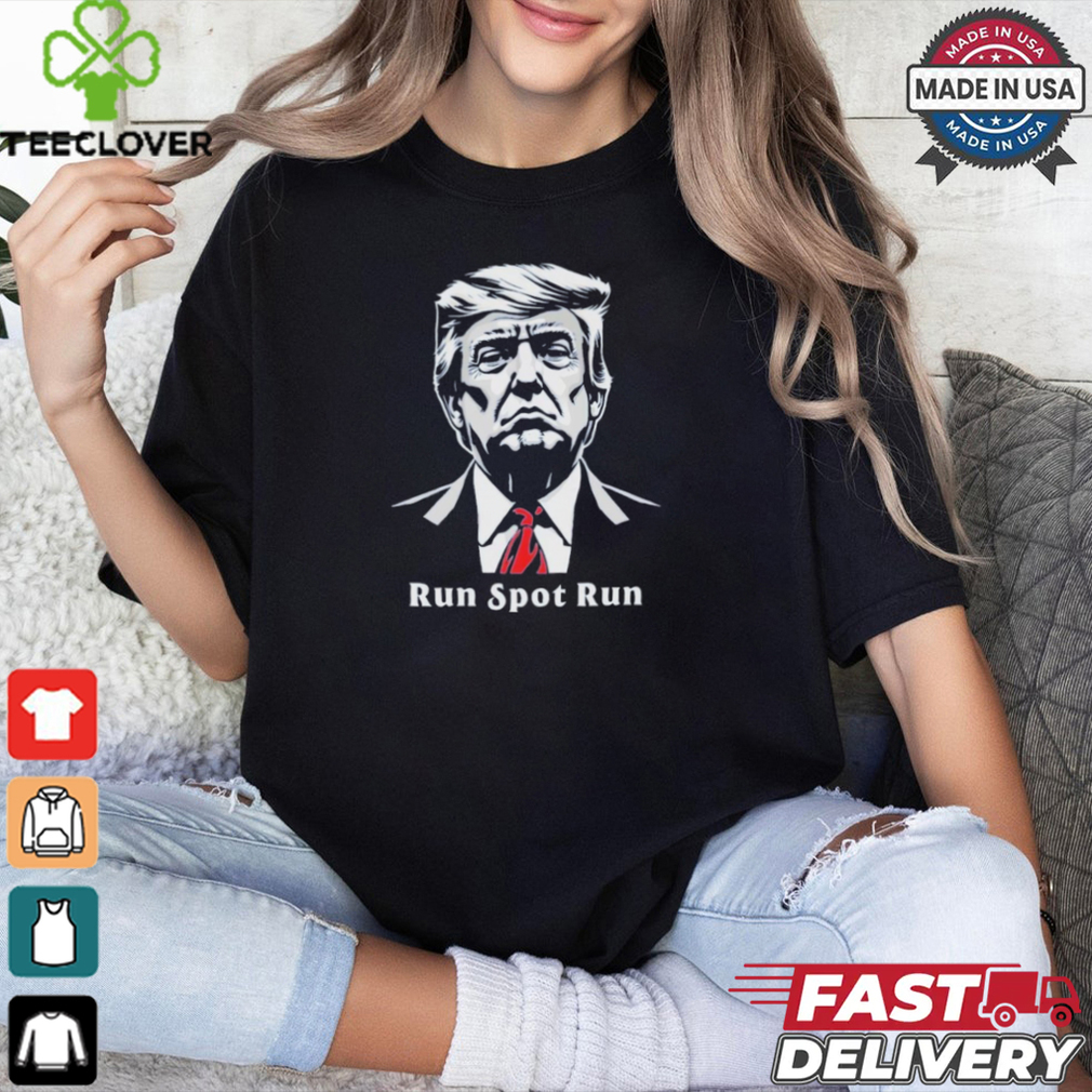 Official Donald Trump Face Run Spot Run Presidential Debate 2024 T Shirt Official Donald Trump Face Run Spot Run Presidential Debate 2024 T Shirt
