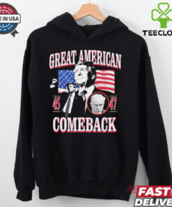 Official Donald Trump Great American 45 And 47 Comeback Shirt