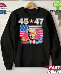 Official Donald Trump Make America Great Again 45 And 47 T Shirt