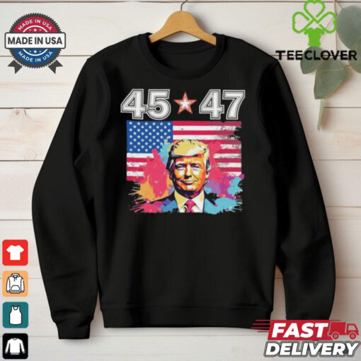 Official Donald Trump Make America Great Again 45 And 47 T Shirt