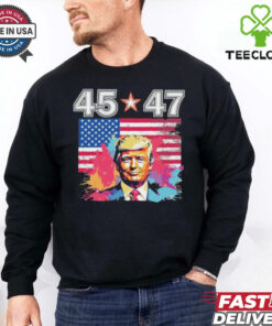 Official Donald Trump Make America Great Again 45 And 47 T Shirt