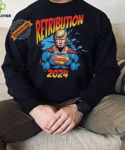 Official Donald Trump Retribution 2024 – Superhero T Shirt Trump Rally Shot T Shirt